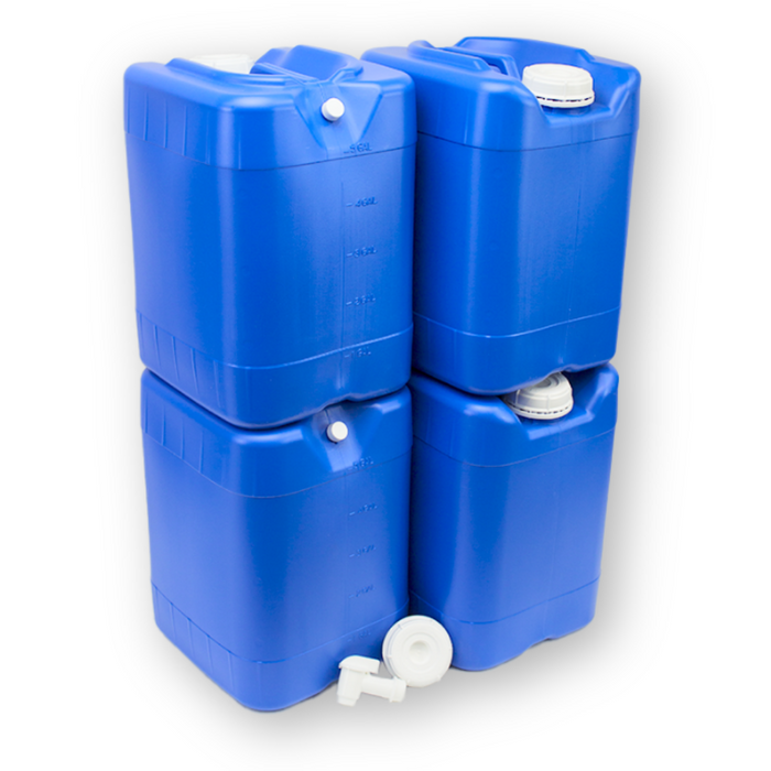 5 Gallon Water Storage Tanks (4 Tanks)