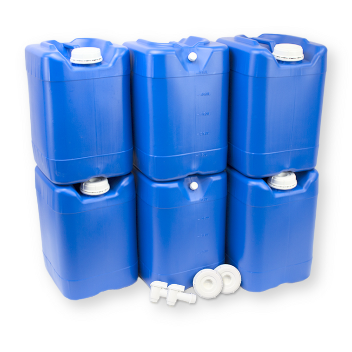 5 Gallon Water Storage Tanks (6 Tanks)